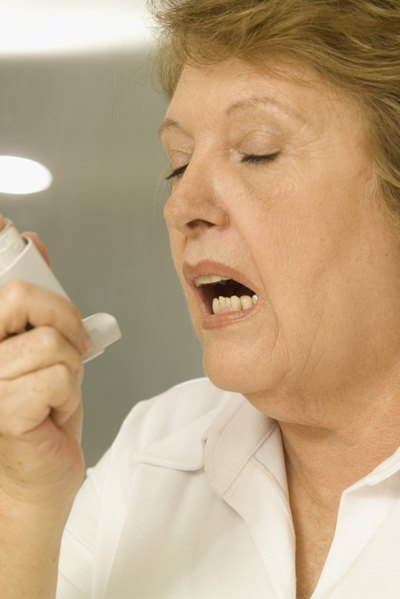 Woman with asthma