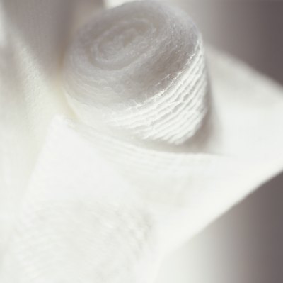 Gauze bandage, close-up