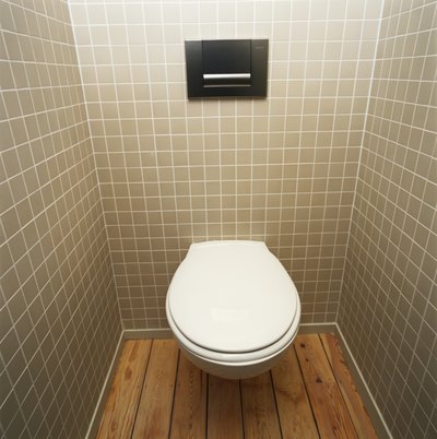 Toilet in bathroom
