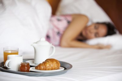 Enjoy your day by sleeping in and relaxing.