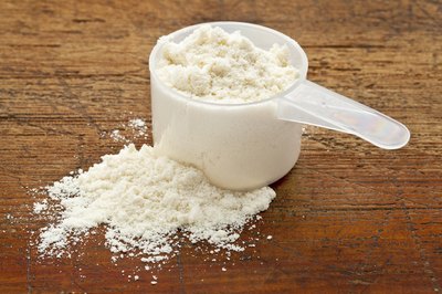 Scoop of protein powder