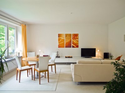 Neutral colors are a favorite choice for many condo owners.