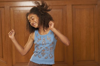 young girl dancing