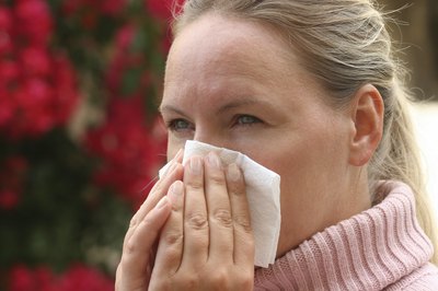 woman with sinus infection