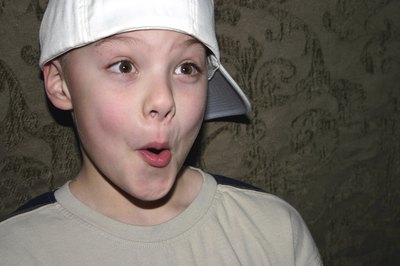 Boy wins at party game