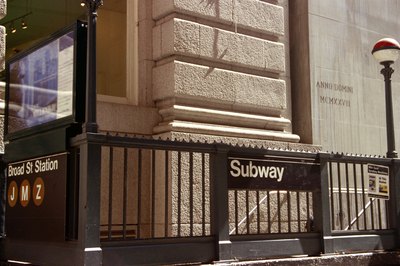 Subway station entrance
