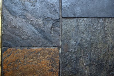 Ceramic floor tiles.