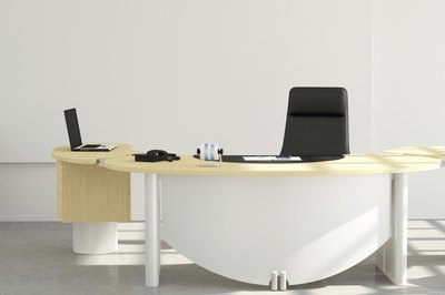 Small, clean office setup