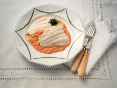 Cod on plate