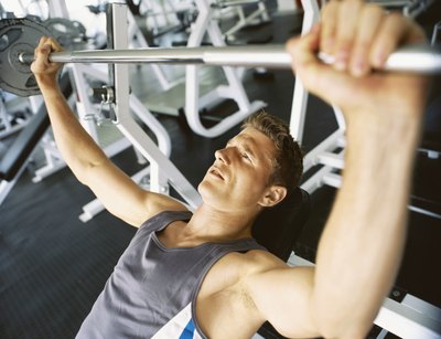 The bench press or incline press is a good place to start with strength training.