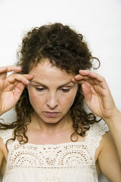 Woman feeling ill