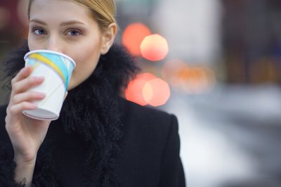 Drink small amounts of caffeine