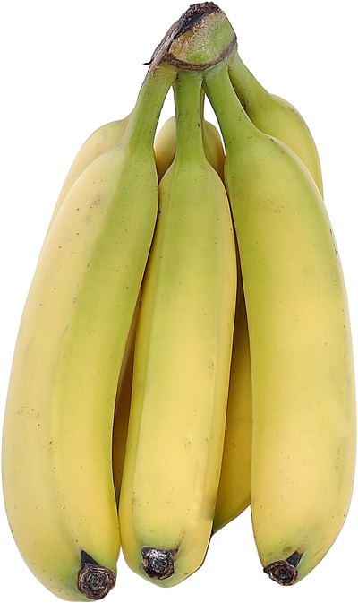 Almost ripe bananas