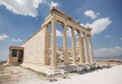 The Temple of Athena Nike on the Acropolis in Athens