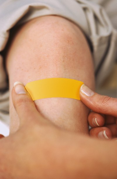 band-aide on arm