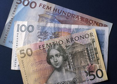 A selection of Swedish Kronas.