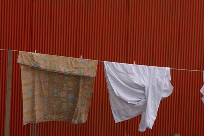 laundry on close line