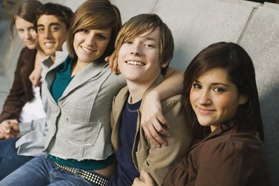 Group of teens