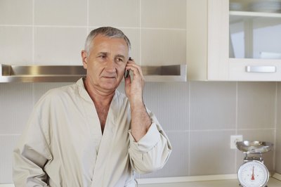Man on phone with doctor