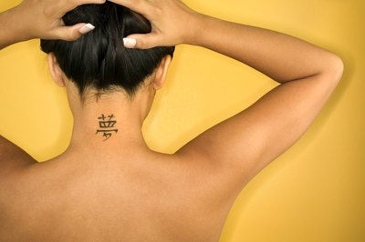 Neck tattoo