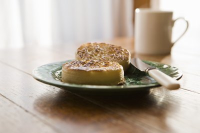 Bread's moist surface is a common place for mold growth.