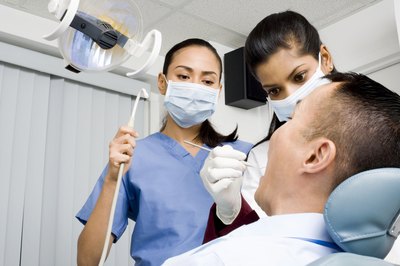 Man in Dentist chair