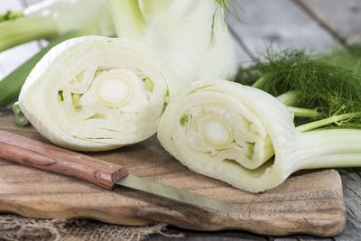 Fennel cut in half.