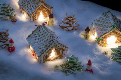 Gingerbread village.
