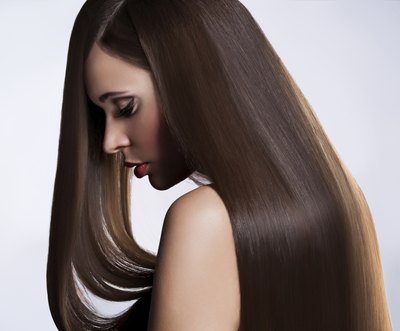 A woman with healthy long hair