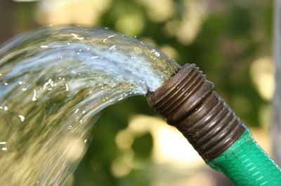 Water coming from hose