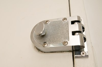 Deadbolt on interior of home.