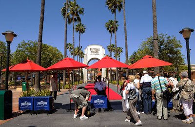 Front gate to Universal Studios Hollywood theme park