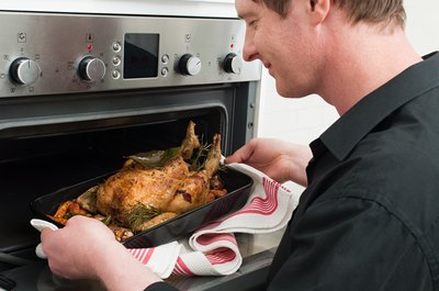 Cook it until the internal temperature of the thigh’s thickest portion reaches 180 degrees Fahrenheit.