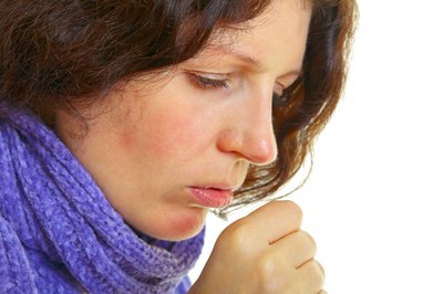 Coughing may be a symptom.