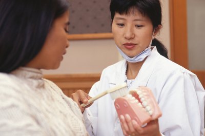 Bone loss makes it difficult for the dentist to attach a bridge for dentures.