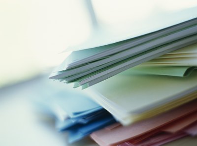 Medical paperwork.