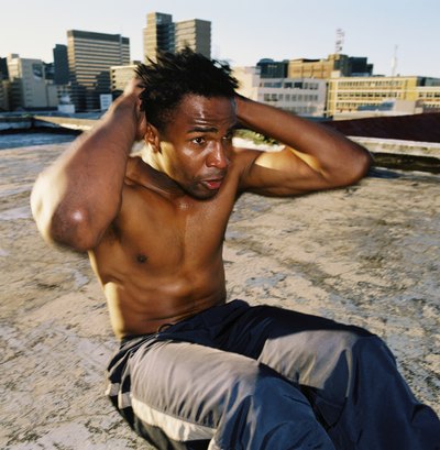 Man doing sit-ups