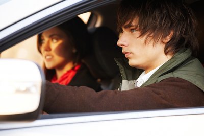 Couple in car