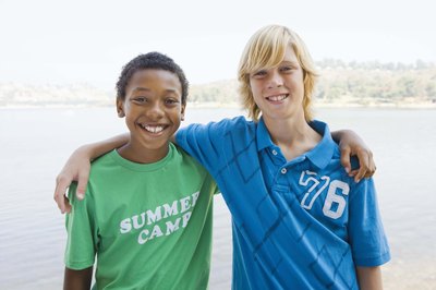 Two teen boys