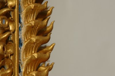 Gold carving.