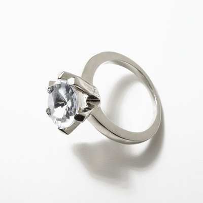 White gold ring