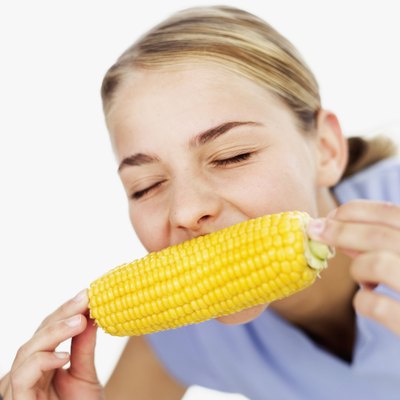 Corn on the cob is a popular side dish.