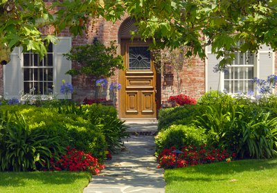 Front entrance path to home