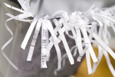 It is easier to transport the shredded paper when it's in a garbage bag.