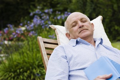 Senior man resting