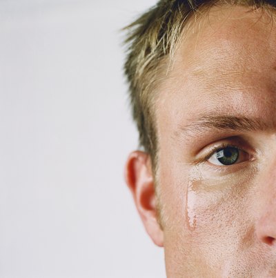 Tears normally are produced in the upper lid near the outer corner of the eye.