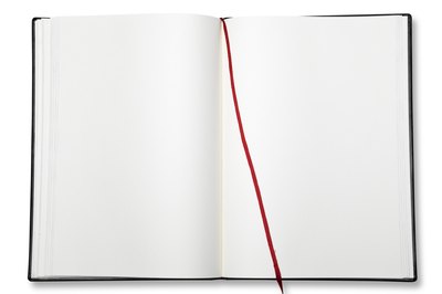 An open journal.
