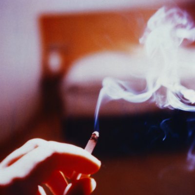 Smoking in hotel bedroom