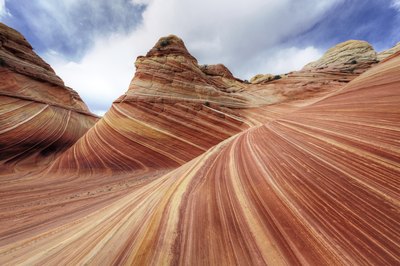 "The Wave" in Arizona is an example of wind erosion.