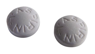 Aspirin tablets.
